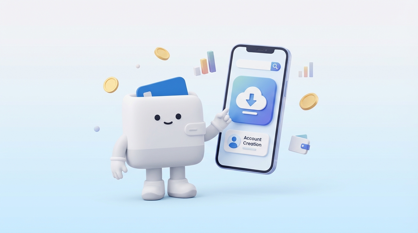 Enkel guide: Slik laster du ned en utgiftsapp og oppretter en konto