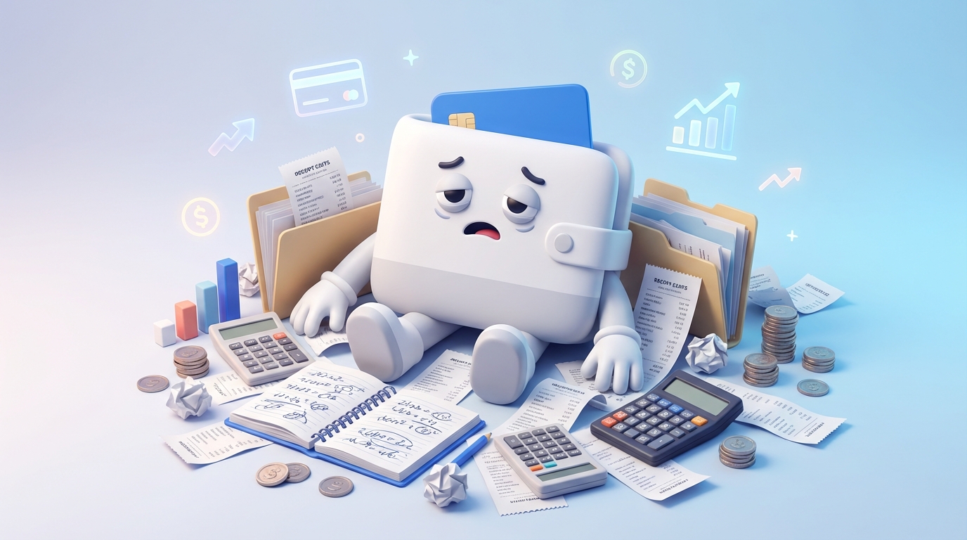 Why tracking expenses manually becomes exhausting